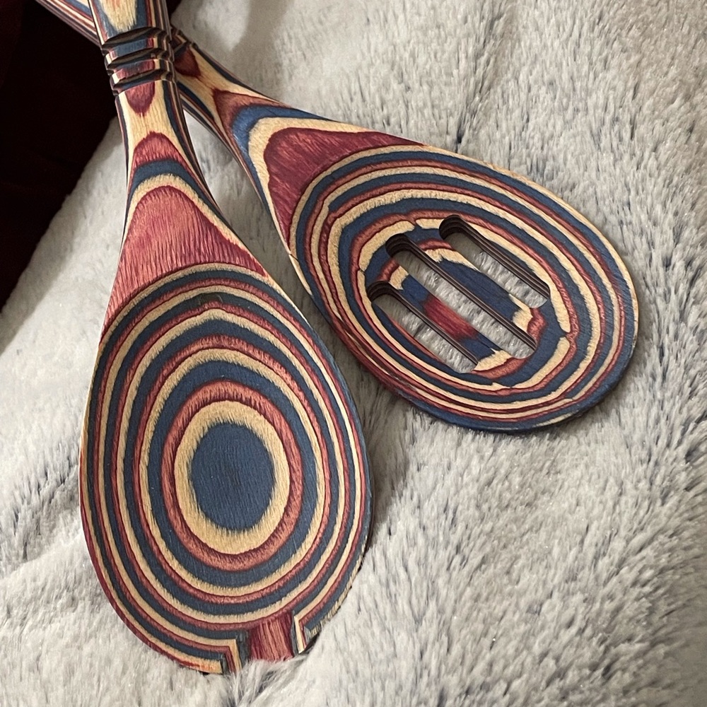 🥄 Island Bamboo Rainbow Wood Spoons